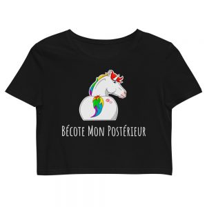 Crop-Top “Bécote Mon Postérieur”