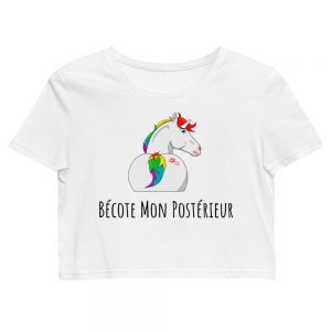 Crop-Top “Bécote Mon Postérieur”