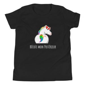 T-shirt “Bécote Mon Postérieur” – Taille Enfant