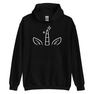 Sweat à capuche "Licorne Minimaliste"