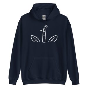 Sweat à capuche « Licorne Minimaliste »